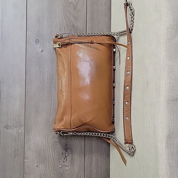 Rebecca Minkoff Brown Leather Crossbody Shoulder Bag - Picture 4 of 16